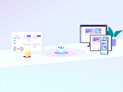 low code platform illustration by shyamkrishnan on Dribbble