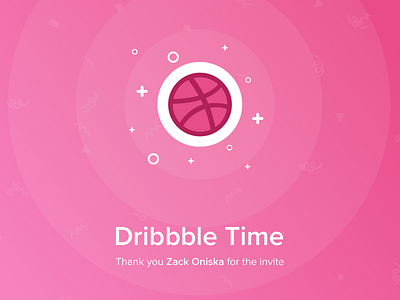 Hello Dribbble! First Shot debut design dribbble first firstshot minimal pink