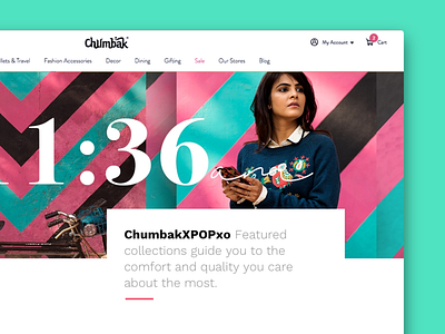 Chumbak X POPxo : Bloggers Collaboration ecommerce interface product design ui ux