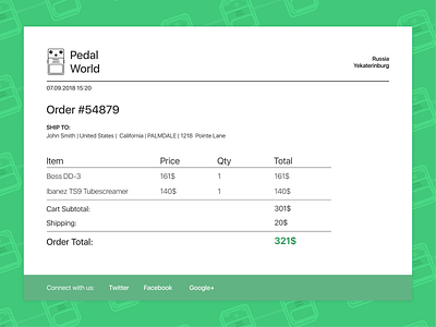 #Figma #DailyUI #017 Email receipt dailyui email figma