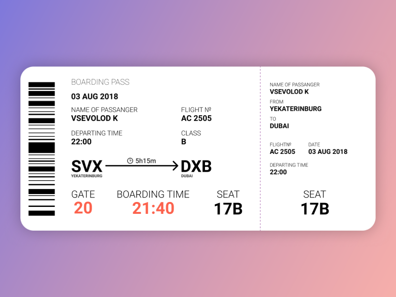 Посадочный талон American Airlines. Билет на самолет Boarding Pass. Размер посадочного талона.