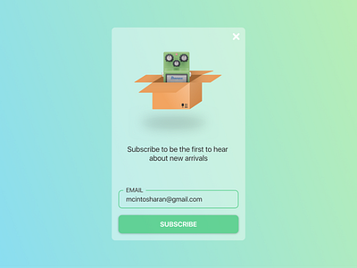 #Figma #DailyUI #026 Subscribe