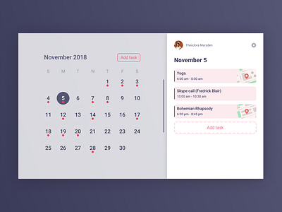 #Figma #DailyUI #038 Calendar