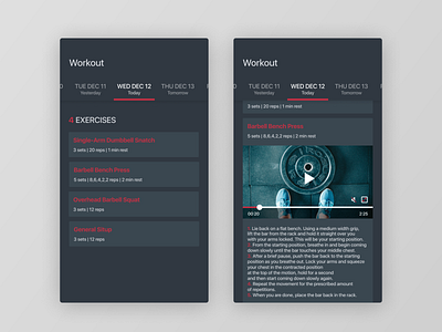 Figma #DailyUI #062 Workout Of The Day