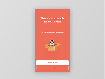 Figma #DailyUI #077 Thank You app app concept dailyui design ecommerce figma flat interface orders thank you ui ux