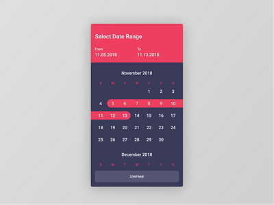 Figma #DailyUI #080 Date Picker