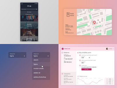Top4Shots 2018 app app concept design figma flat interface ui ux