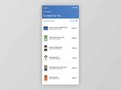 Figma #DailyUI #091 Curated For You