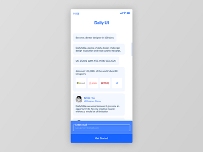 Figma #DailyUI #100 Redesign Daily UI Landing Page