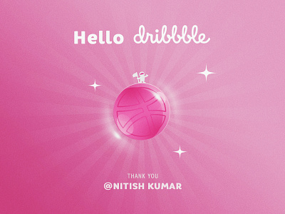 Hello Dribbble astronaut debut first post hello dribbble launch space