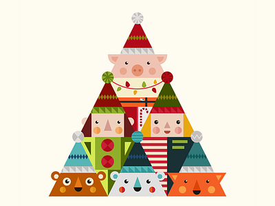 Merry Dribbble Tree