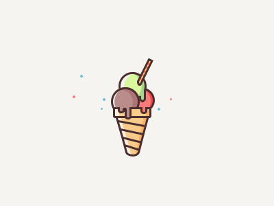 Summer is coming icecream icon