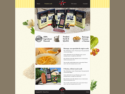 Sardinia - Food Template PSD, HTML5 & CSS3 graphic mockup photoshop psd template web design
