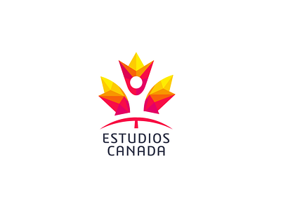Maple Leaf Canada logo in Creative Polygon style