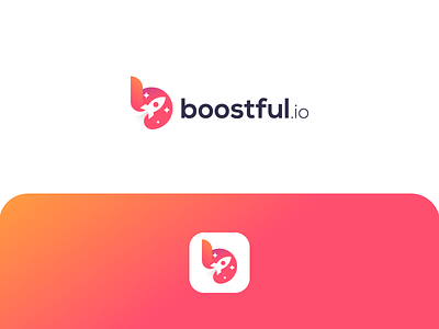 Rocket Boost  B lettermark Logo