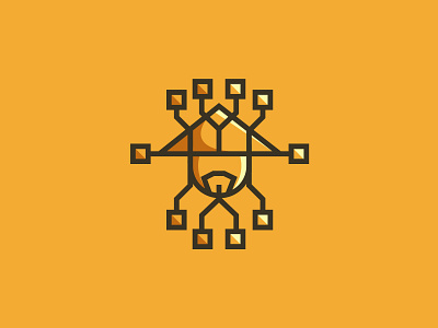 Digital Sensei Logo brand digital digitallogo illustration logo logodesign master nodes sensei shaolin tech tech logo technology technology logo yellow logo