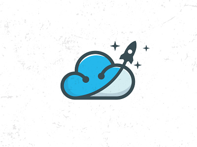Flat cloud logo