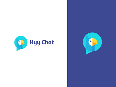 Hyy Chay Parrot Logo Design branding chatbox creative flat illustration logo logo design logodesigner logoinspiration logotype parrot parrots