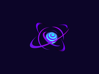 Orbit Logo Design blue brand design creative illustration logo logodesign logodesigner logoinspiration logotype modernlogo orbit planet purple space star