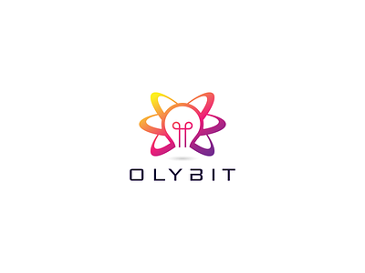Olybit Logo Design atom branding chemistry creative electric electricity flat fusion idea illustration lightbulb logo logodesign logodesigner logoinspiration