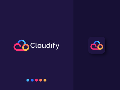 Cloudify Logo Design brand design cloud clouds colorful creative creative logo digital illustration logo logodesign logodesigner logoinspiration modern sky