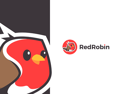 Red Robin Logo Design animal animal logo bird bird logo brand chubby creative cute illustration logo logodesign sweet wings