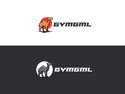 GYMGML Logo Design animal animallogo branding camel creative desert design illustration logo logodesign sun typography
