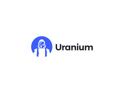 Uranium Logo Design branding creative crypto design human illustration logo logodesign mask tech technology toxic uranium