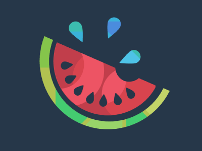 Watermelon Flat Logo by Bojan Sandic on Dribbble