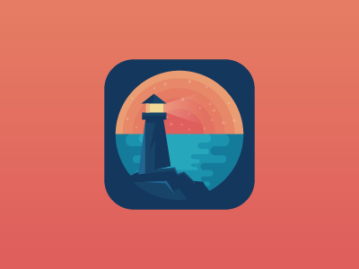 lighthouse icon design