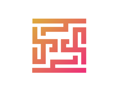 FF maze logo design