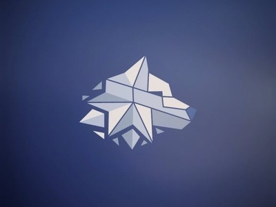 Wolf Head Creative low poly logo