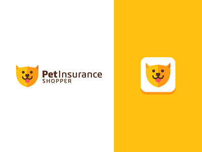 Cute Flat Dog logo design for PetInsurance animal animal illustration animal logo cat cats creative creative design cute cute animal dog dog logo doggy doglogo dogs flat flatlogo logo modern logo pet pets