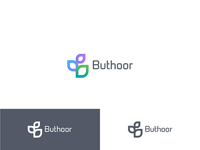 Natural Plant Minimal Logo Design for Buthoor