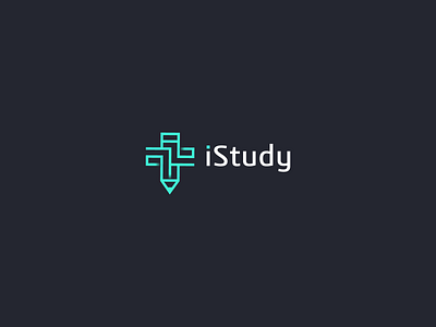 Modern technology pen/cross logo for istudy cross flat geek it learning learning app logo logodesign minimal modern pen simple smart study studying tech tech logo technology