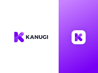 Modern letter K Monogram Logo Design app icon design gradient graphicdesign icon letter lettermark logo logo k logodesign minimal modern monogram purple simple