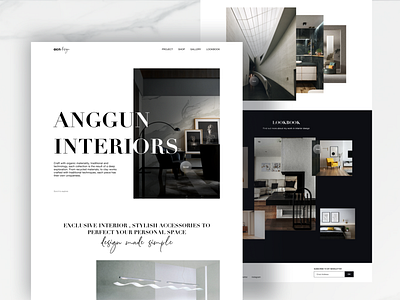 Anggun Interiors - Interior Design Landing Page