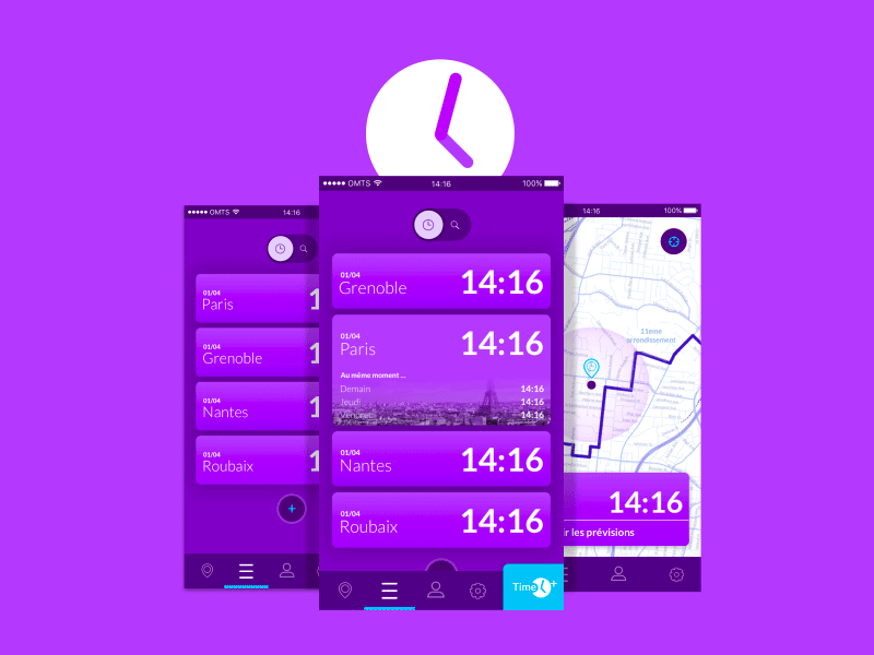 April Fool's App app design hour mobile time ui design ux design