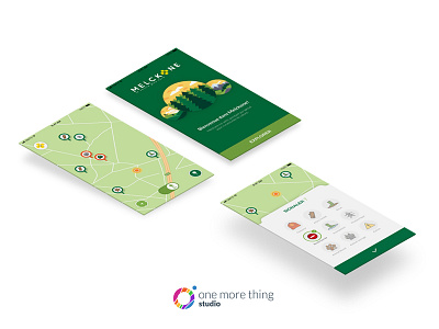 Melckone app: spring is coming 🍀 app apple design forest illustration mobile outdoor ui ui design ux ux design walk