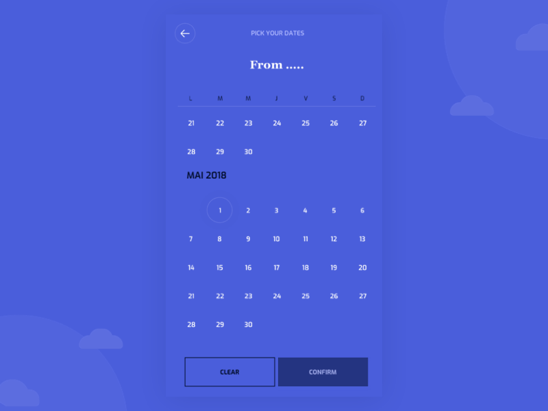 Calendar Interaction app calendar date date picker design interaction mobile pwa schedule ui ux design