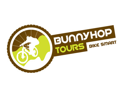 Bunnyhop Tours Logo bike design logo mtb