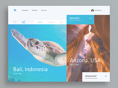 Daily UI #003 challange color creative daily 100 design fly travel ui ux