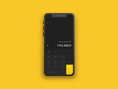 Daily UI #004 app calculator challange color creative daily 100 design iphone math orange ui ux