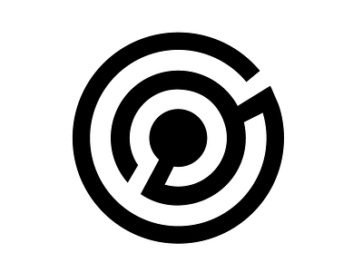 O Symbol bw logo maze symbol