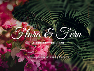 Flora & Fern blended images flowers nature photography typography