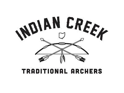 Indian Creek Archers design illustration logo