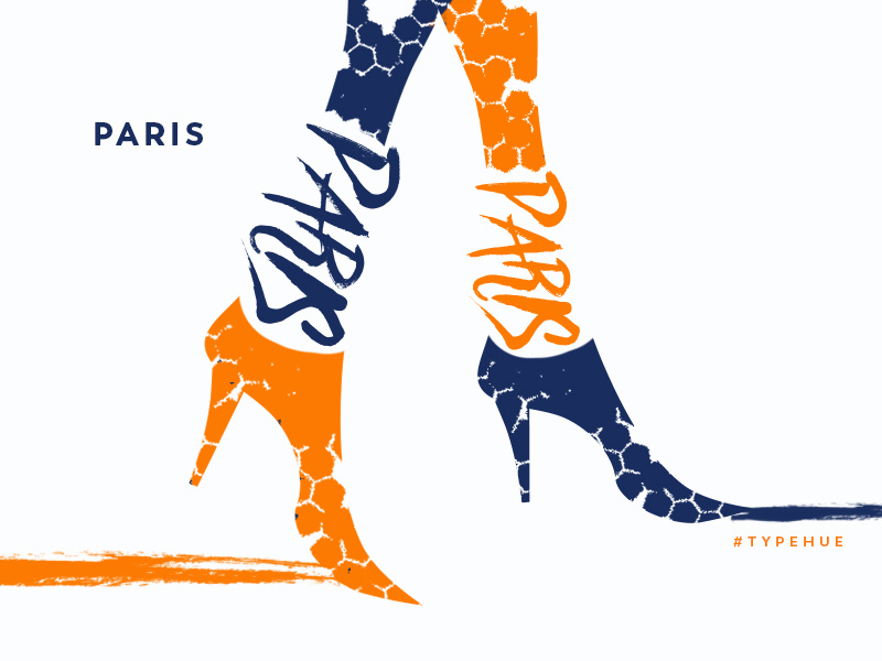 The City of Lights fashion illustration typography typehue city urban paris