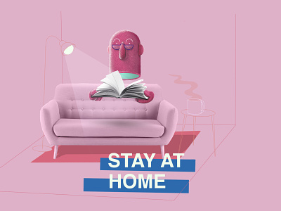 Stay At Home collage covid19 illustration quarantine stayhome