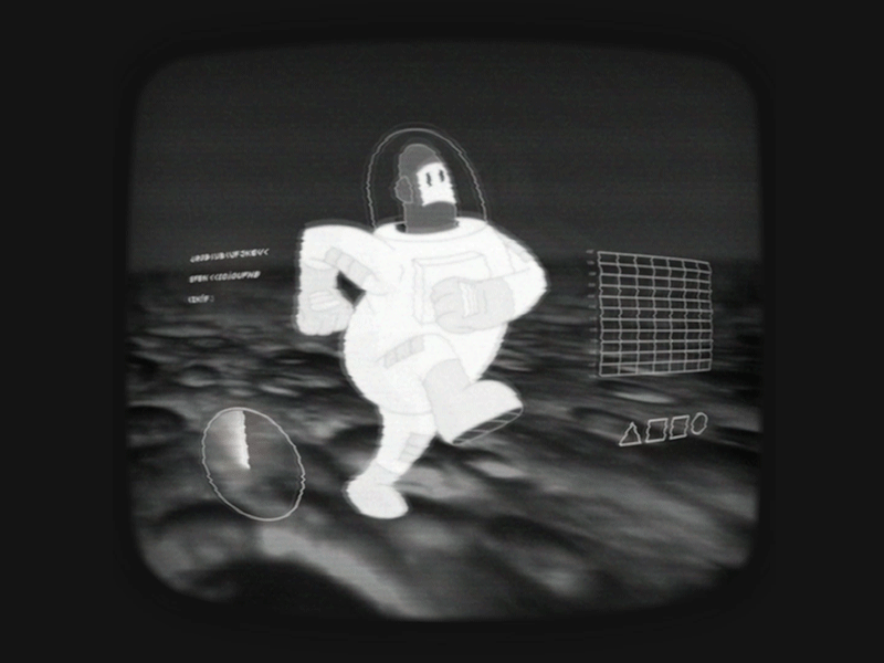 Astronaut 2d animation cel character animation characteranimation characterdesign frame by frame gif illustration loop walkcycel