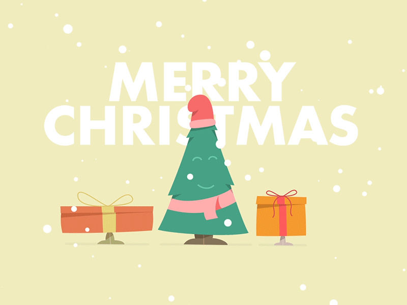 Happy Holidays 2017 after effects animation character design christmas christmastree holidayseason illustration motiongraphics presents winter xmas xmastree